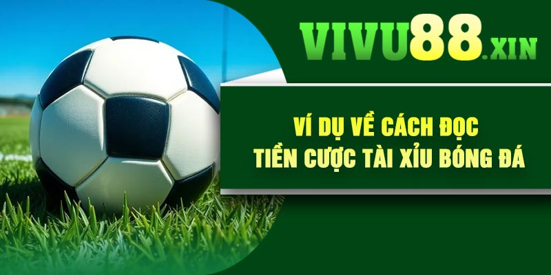 Ví dụ về cách đọc tiền cược tài xỉu bóng đá